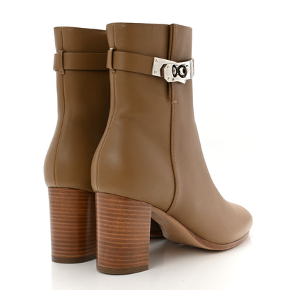 Hermes Calfskin Saint Germain Ankle Boots 36.5 Brun Fume 4 of 8