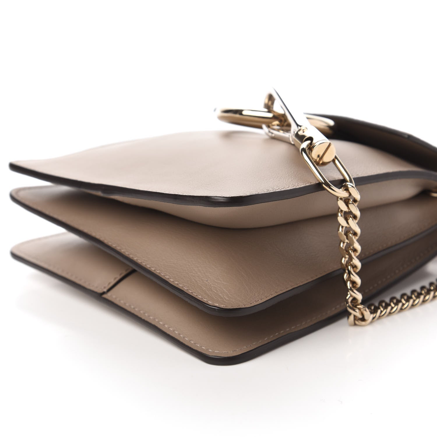 Chloe Suede Calfskin Mini Faye Bracelet Bag Motty Grey 7 of 9