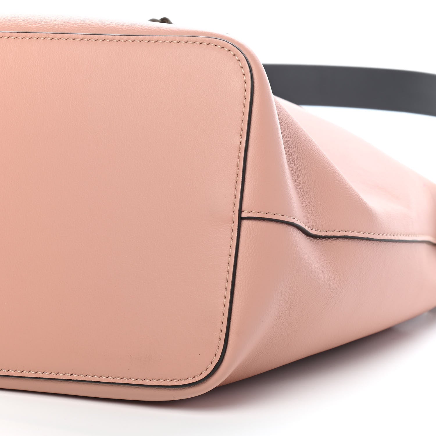 Fendi Vitello Grace F is Fendi Stamp Patch Perforated Small Mon Tresor Bucket Bag Rosa Bourbon 8 of 8