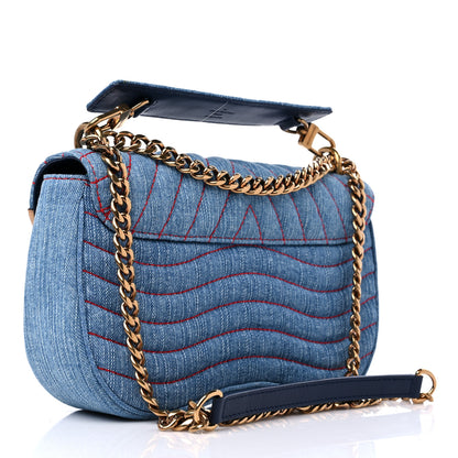 Louis Vuitton Denim New Wave Chain MM Blue 3 of 9