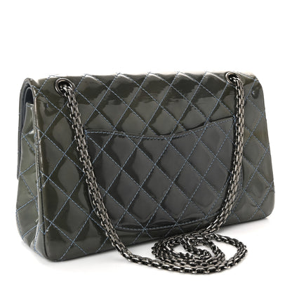 Chanel Patent Quilted 2.55 Reissue 226 Flap Blue 3 of 10