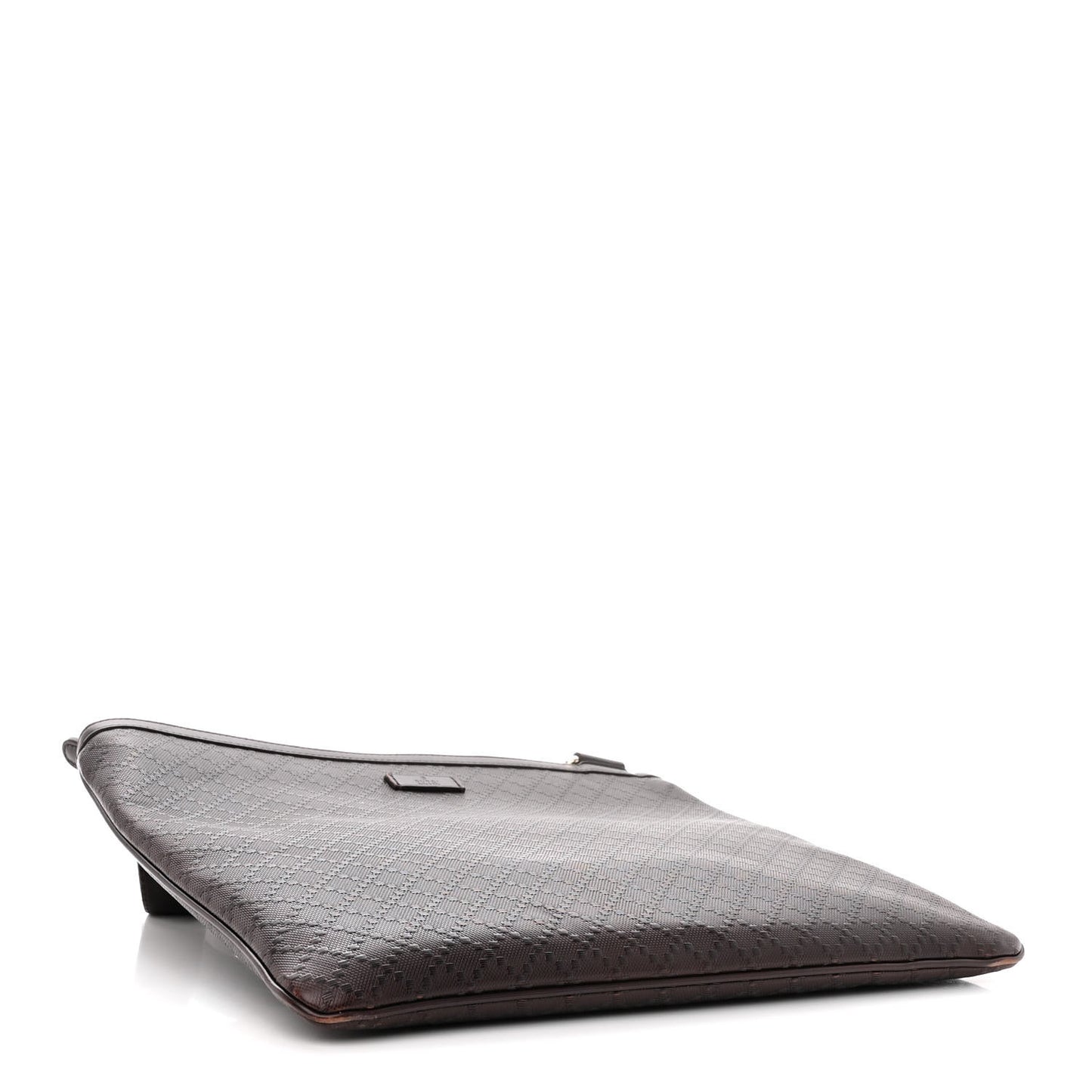 Hilary Lux Bright Diamante Medium Flat Messenger Bag Testa Di Moro