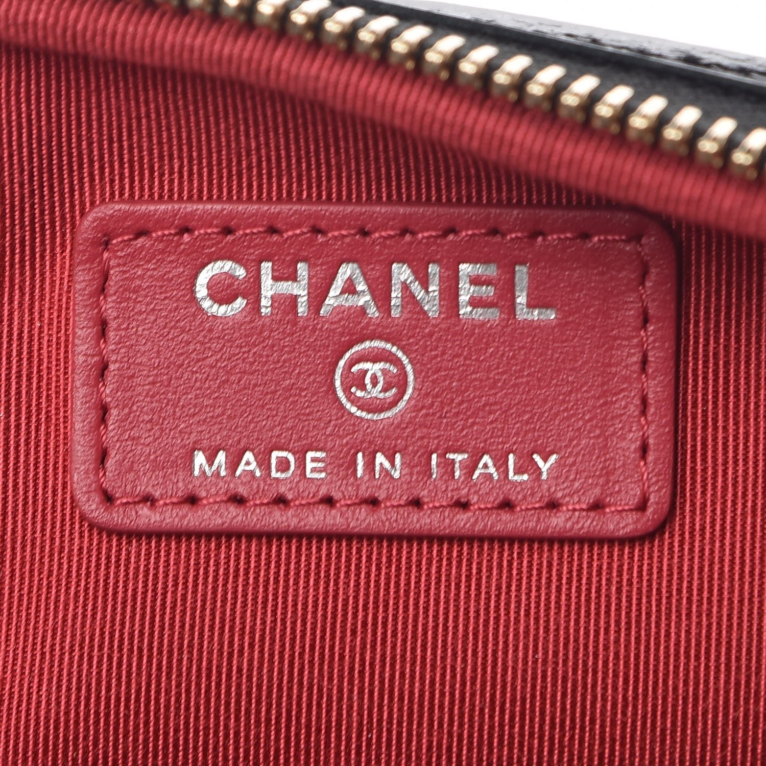 Chanel Aged Calfskin Quilted Gabrielle Cosmetic Case Black 6 of 8