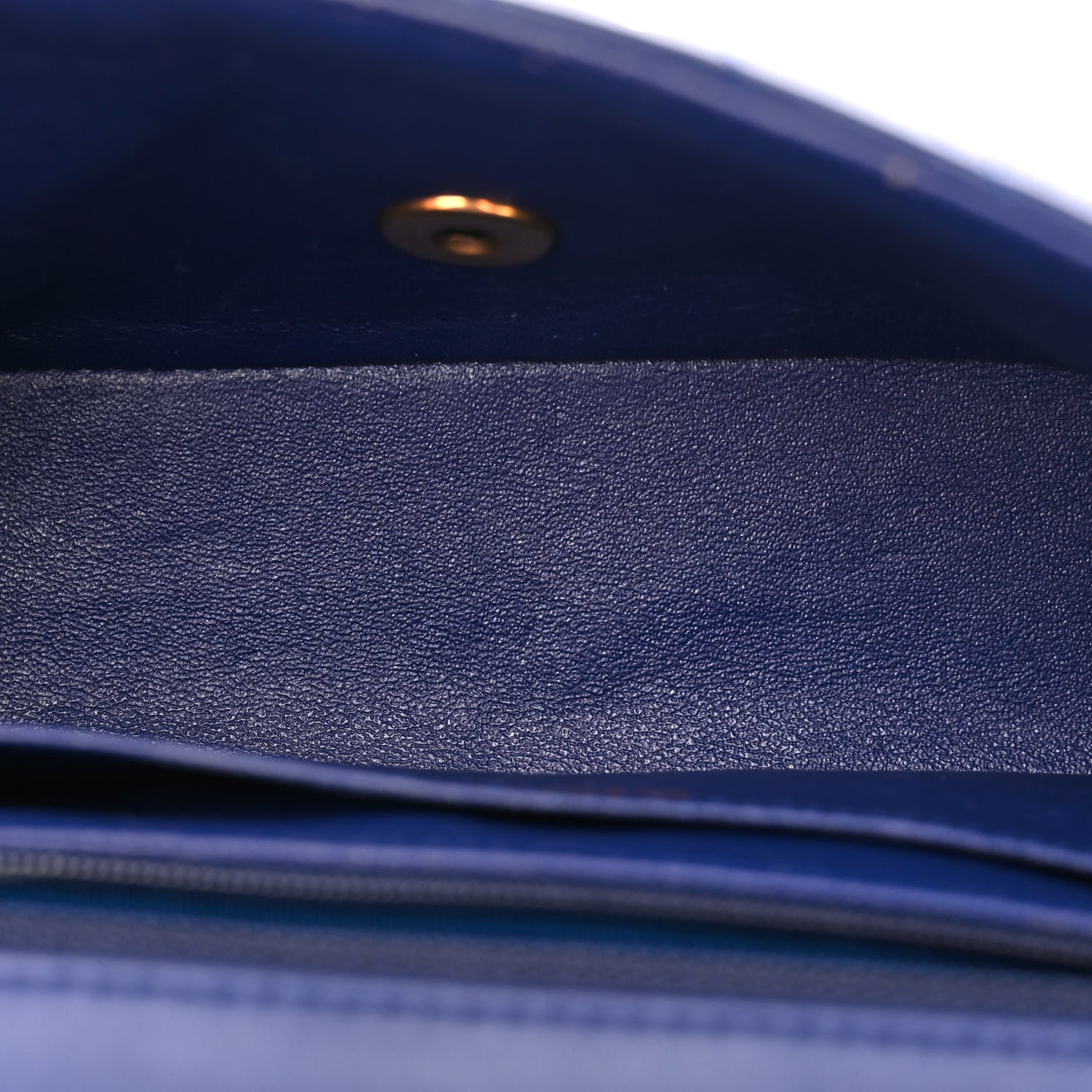 Chanel Lambskin Chevron Quilted Mini Rectangular Flap Dark Blue 5 of 14