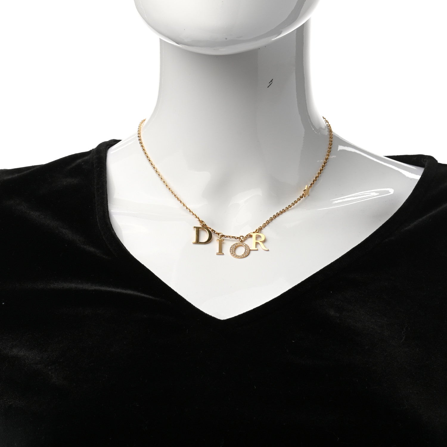 Christian Dior Crystal Dio(r)evolution Necklace Gold 2 of 5