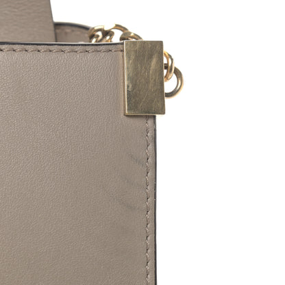 Chloe Suede Calfskin Mini Faye Shoulder Bag Motty Grey 10 of 14