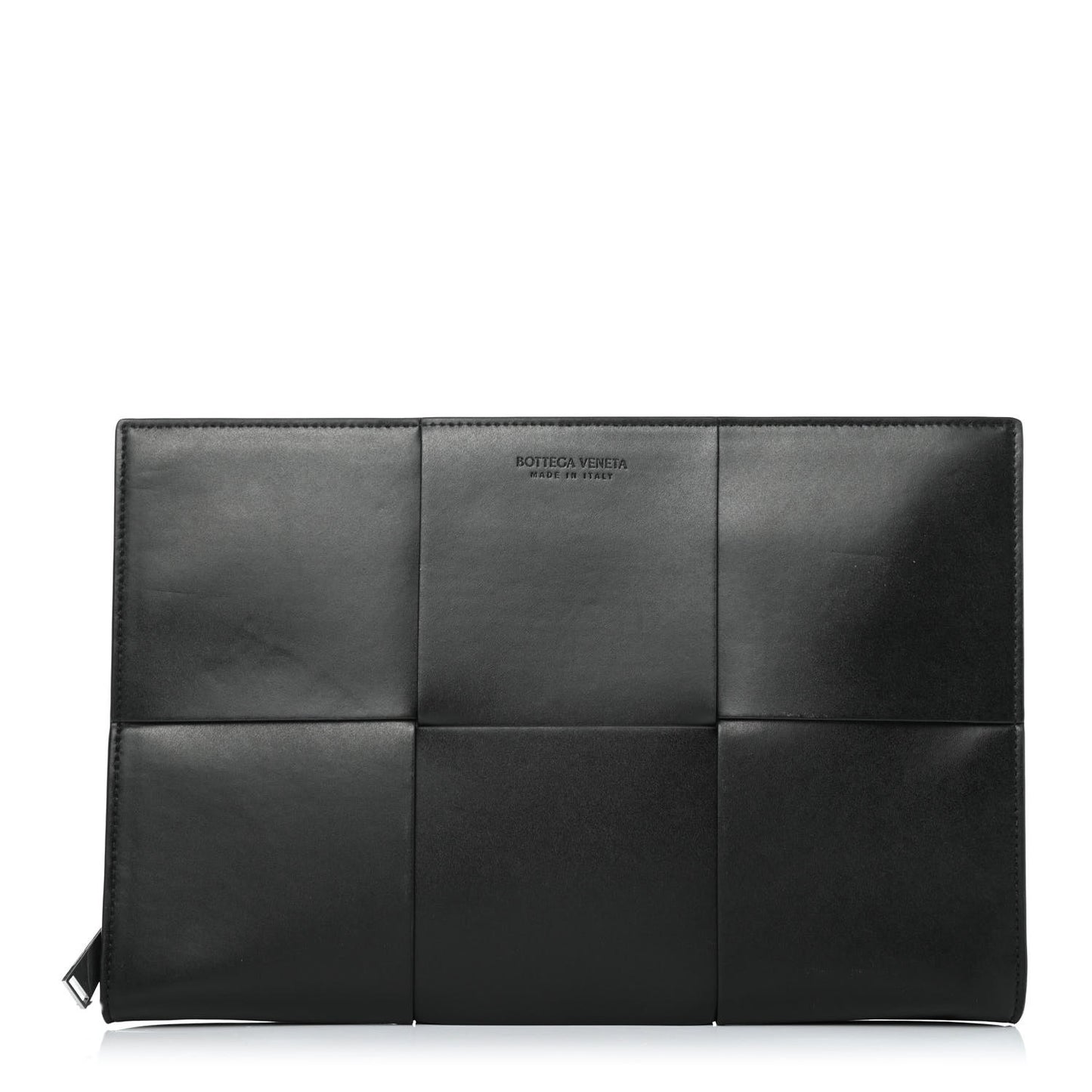 Calfskin Maxi Intrecciato Document Case Black