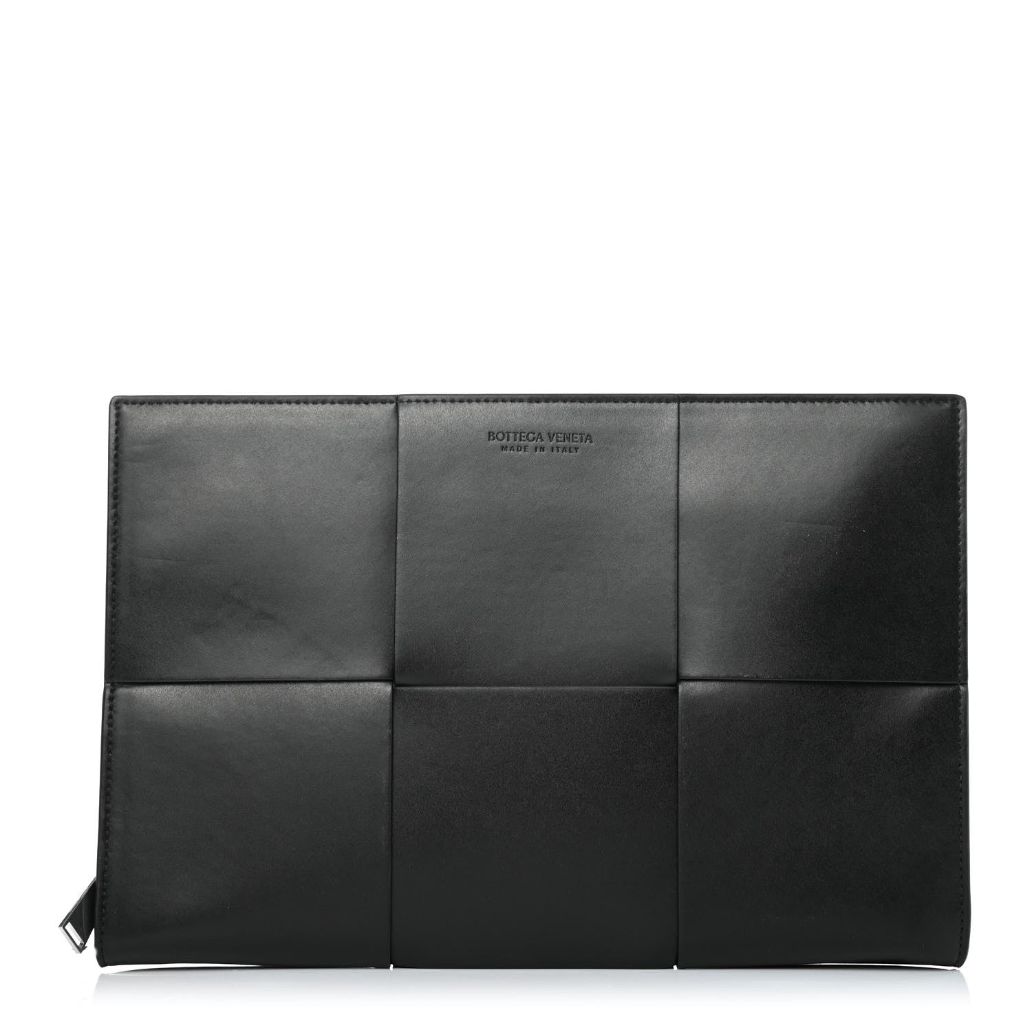 Bottega Veneta Calfskin Maxi Intrecciato Document Case Black 1 of 4