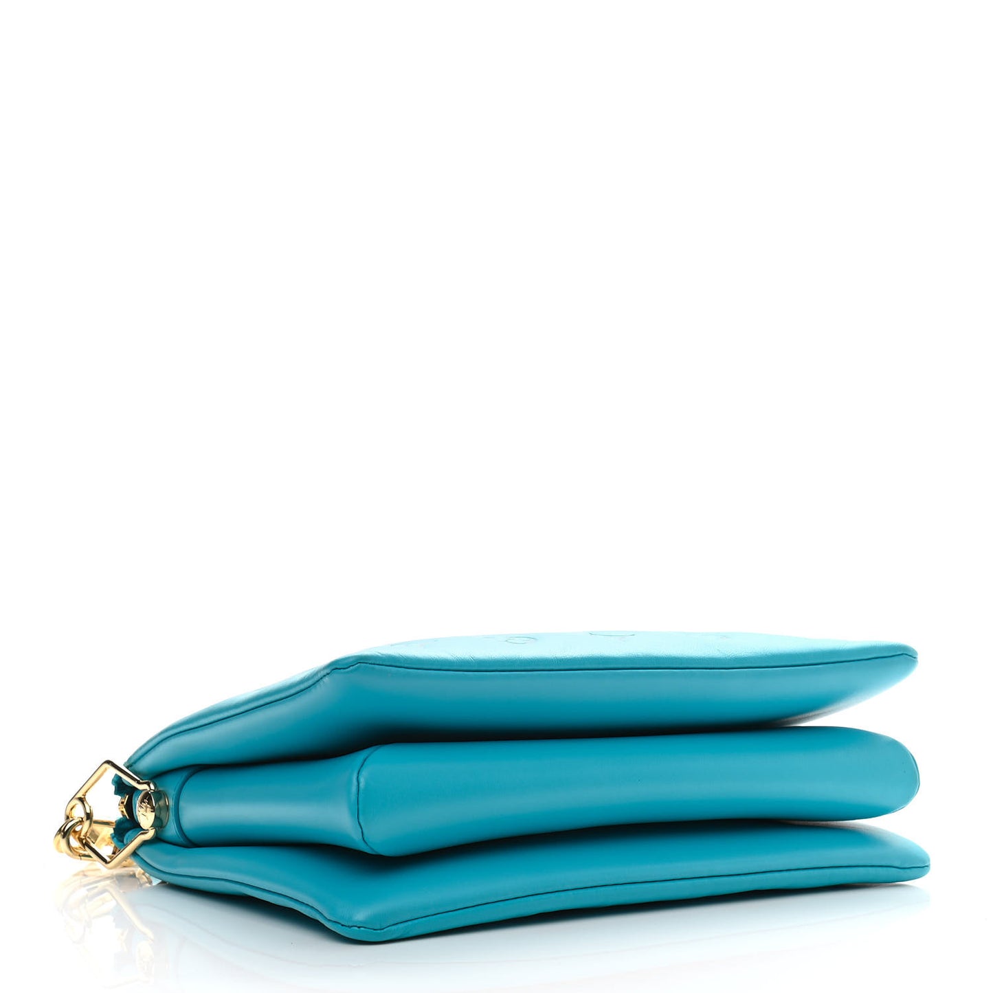 Lambskin Embossed Monogram Coussin PM Turquoise