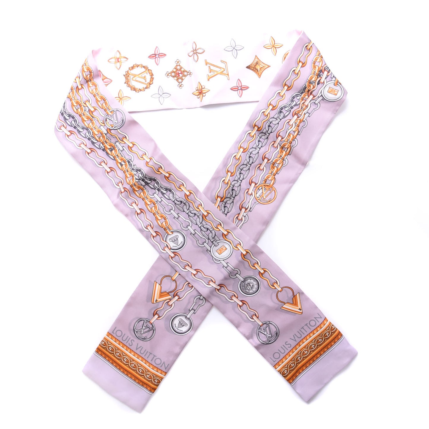 Silk Monogram Vendome Bandeau Gris