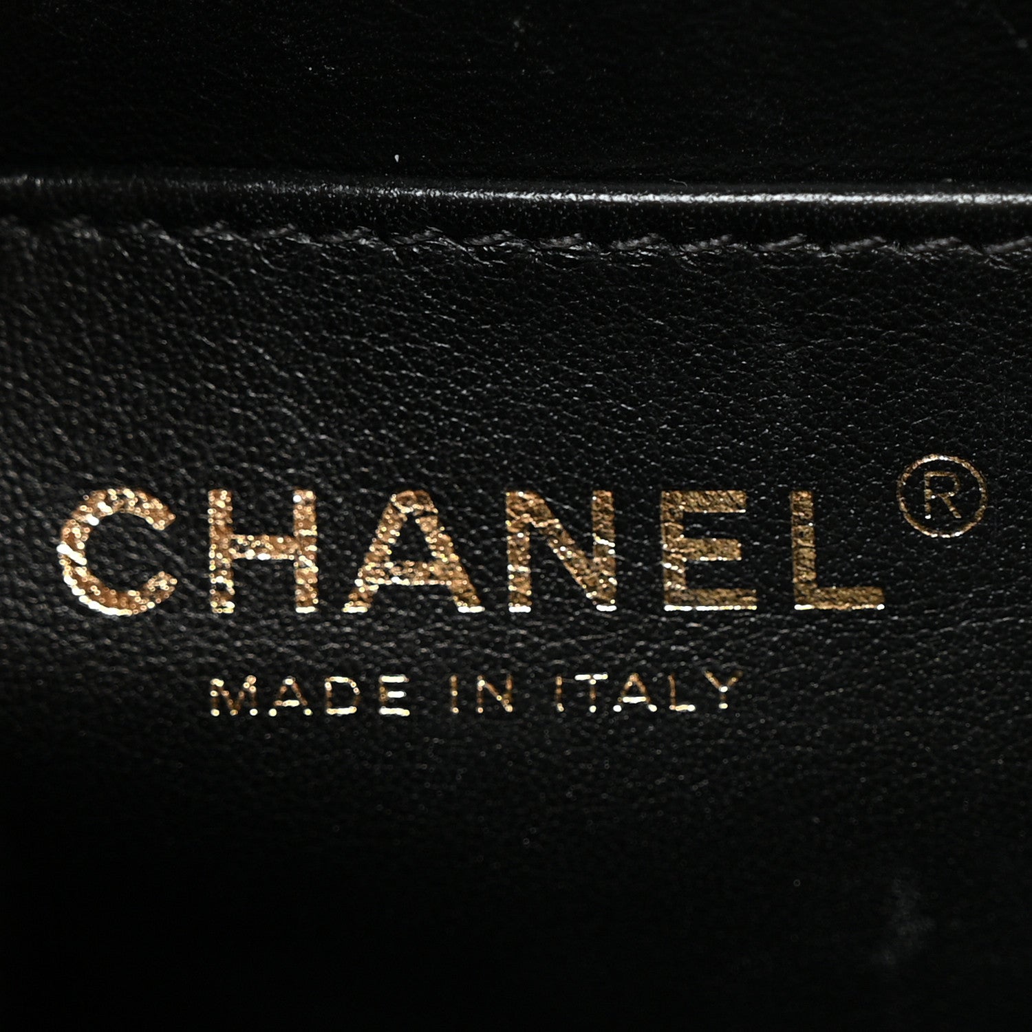 Chanel Caviar Quilted CC North South Filigree Vanity Case Black 6 of 13