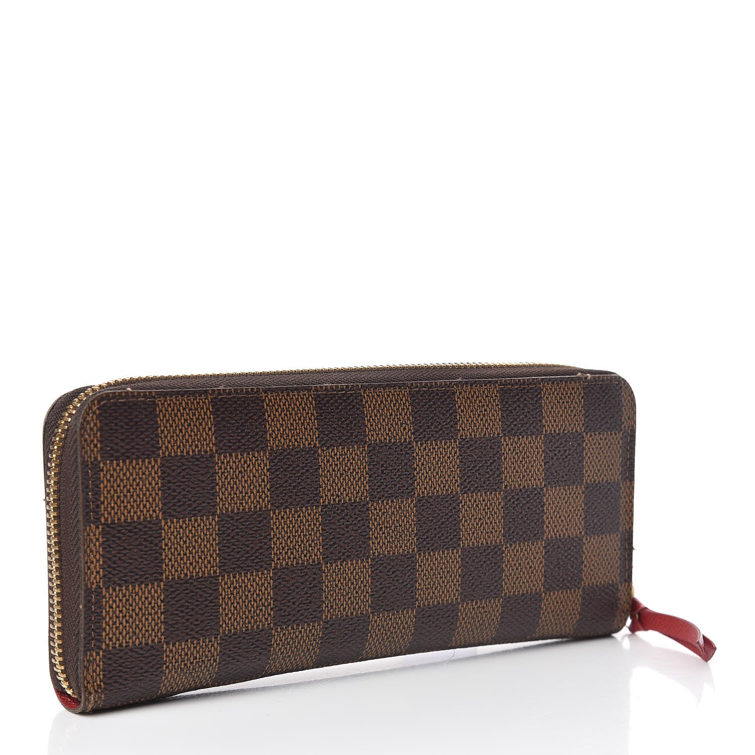 Louis Vuitton Damier Ebene Clemence Wallet Cherry 3 of 7