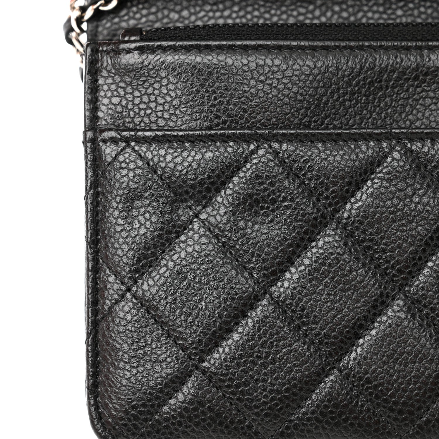 Chanel Caviar Quilted Wallet on Chain WOC Black 12 of 13