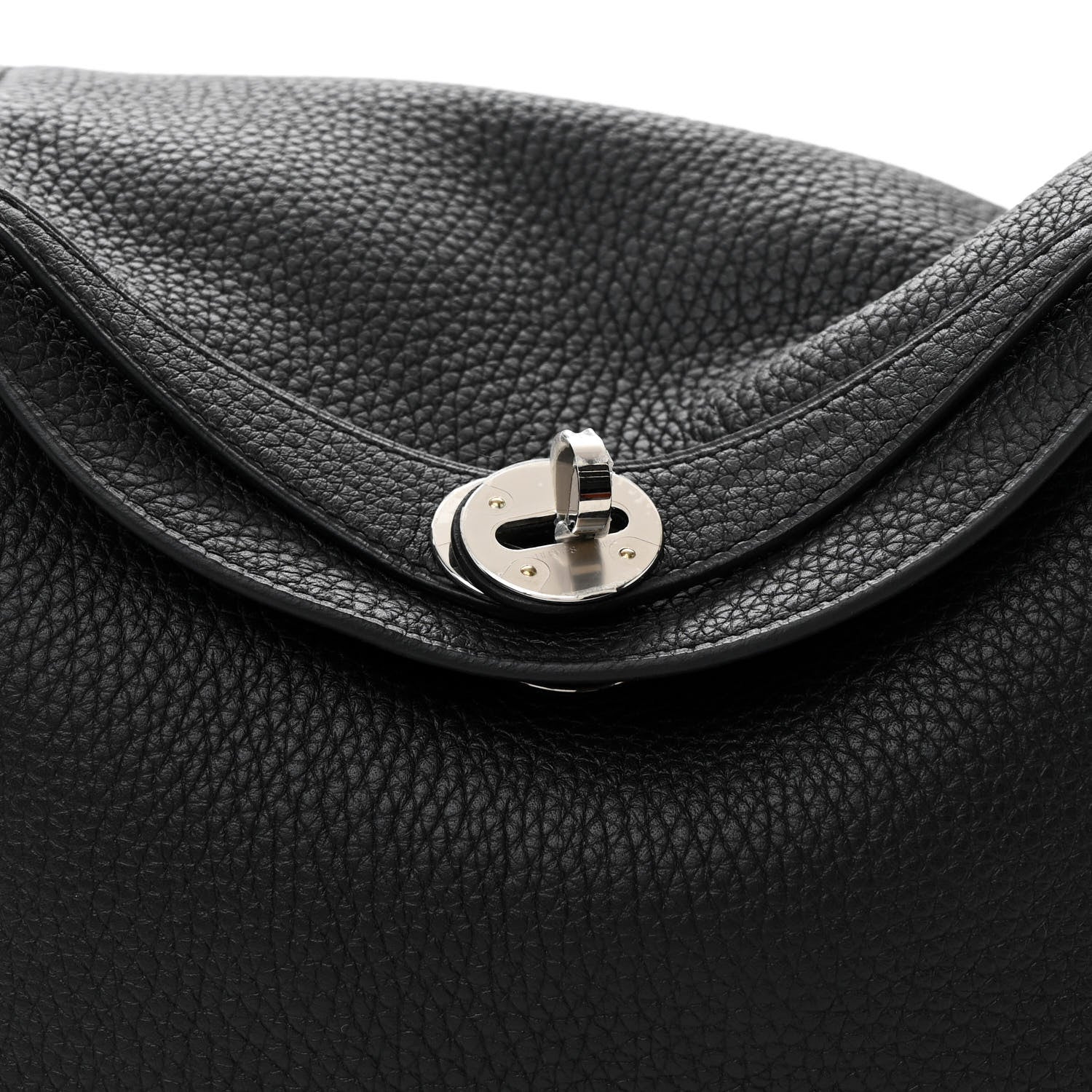 Hermes Taurillon Clemence Lindy 26 Black 8 of 11