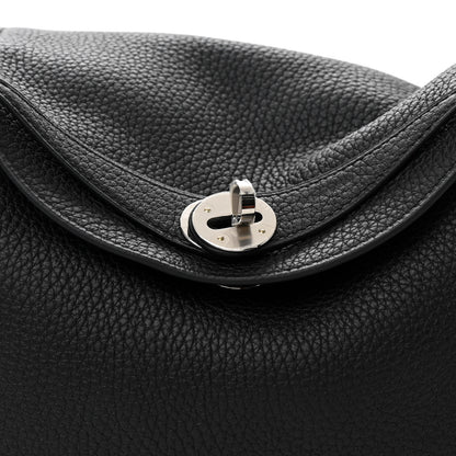 Hermes Taurillon Clemence Lindy 26 Black 8 of 11