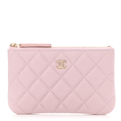 Chanel Caviar Quilted Small Cosmetic Case Pink 1 of 8