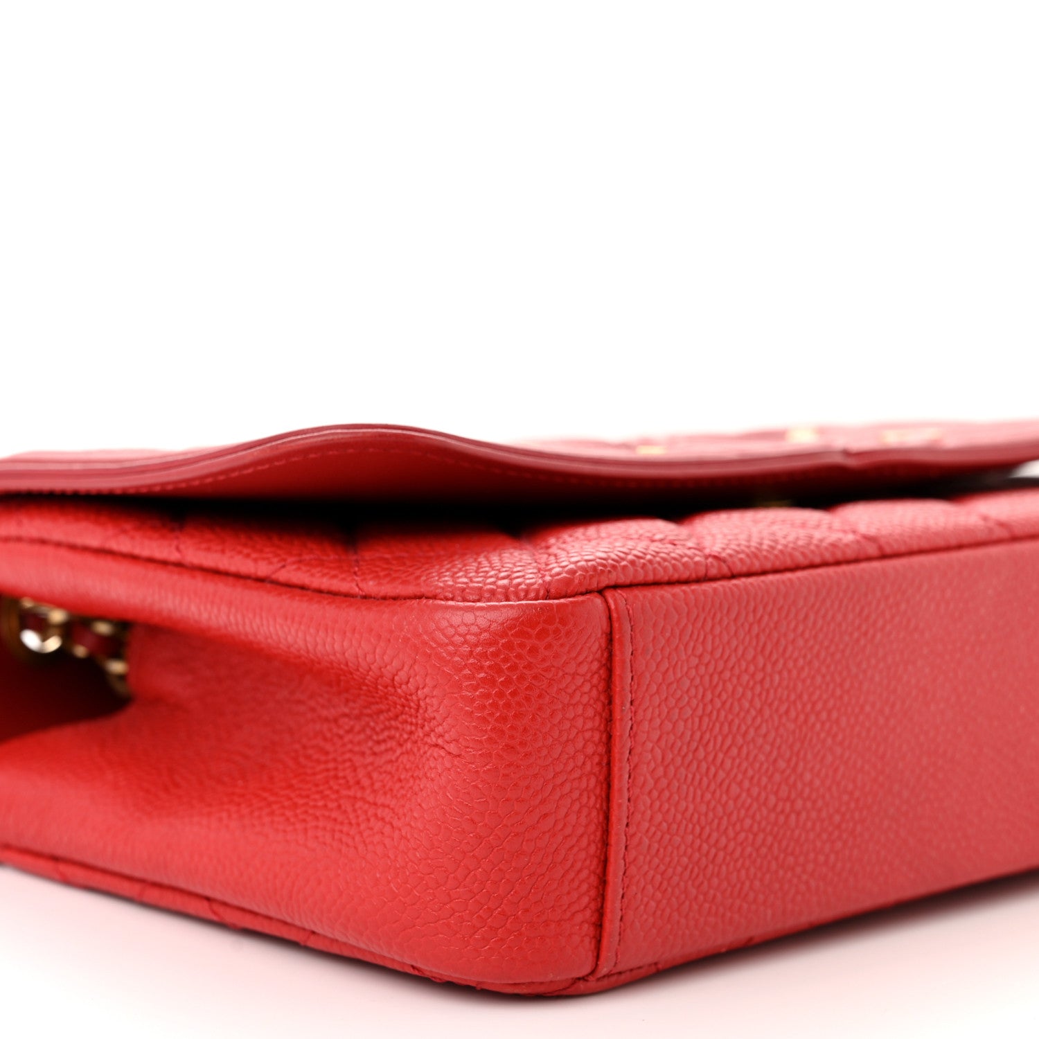 Chanel Caviar Quilted Small CC Filigree Flap Red 9 of 10