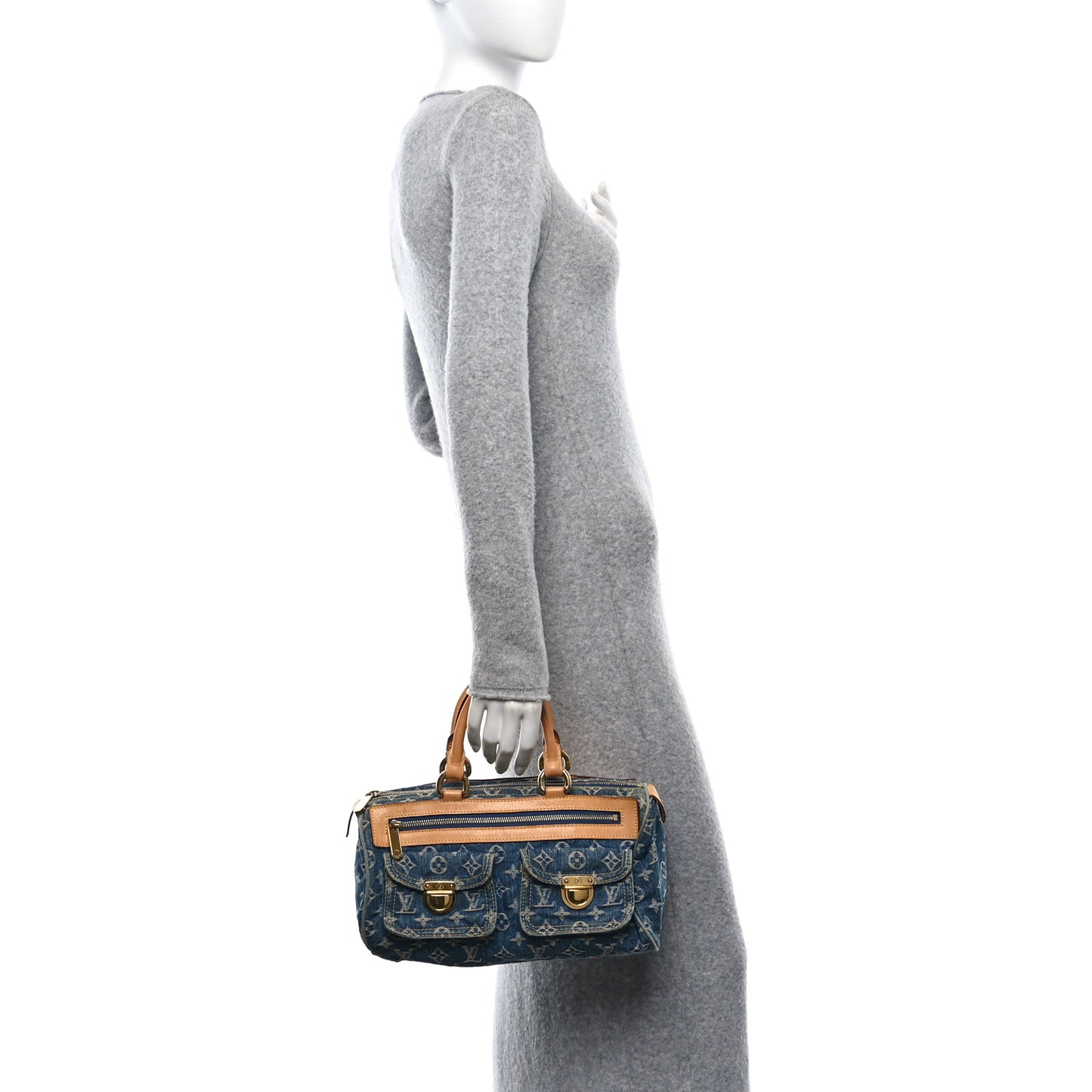 Monogram Denim Neo Speedy Blue