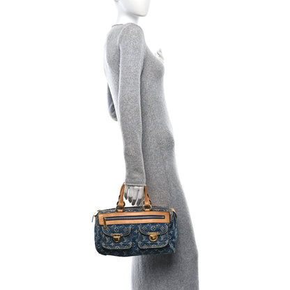 Louis Vuitton Monogram Denim Neo Speedy Blue 2 of 12