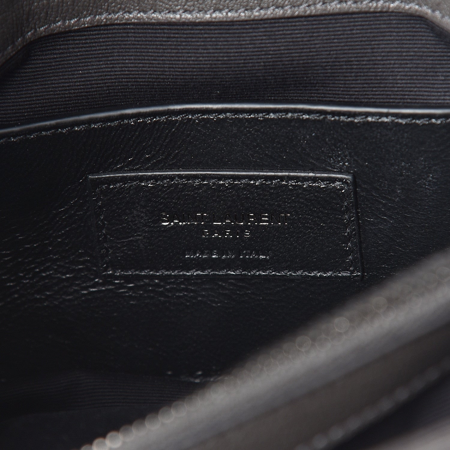 Saint Laurent Sheepskin Matelasse Chevron Monogram Medium College Bag Light Coal 6 of 9