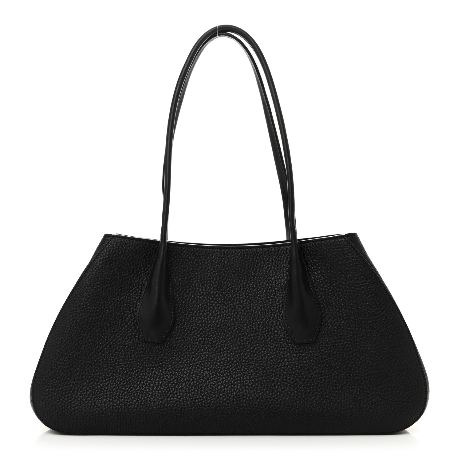 The Row Grained Calfskin Alger Shoulder Bag Black 1 of 9