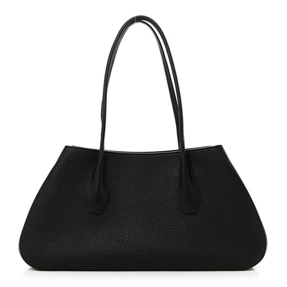 The Row Grained Calfskin Alger Shoulder Bag Black 1 of 9