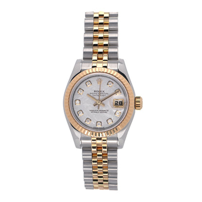 Rolex Stainless Steel 18K Yellow Gold Diamond Meteorite 26mm Oyster Perpetual Datejust Watch 179173 1 of 4