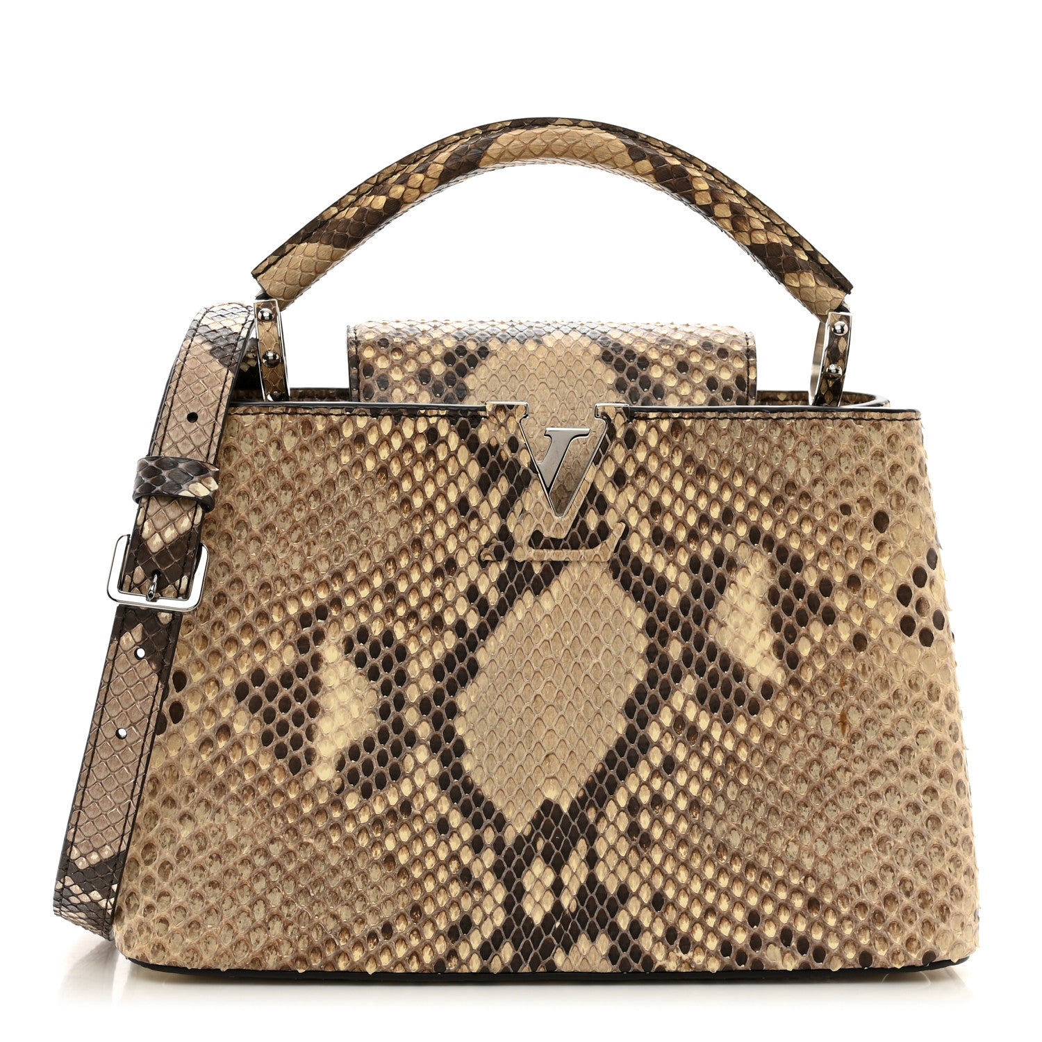 Louis Vuitton Snakeskin Capucines BB Naturel 1 of 9