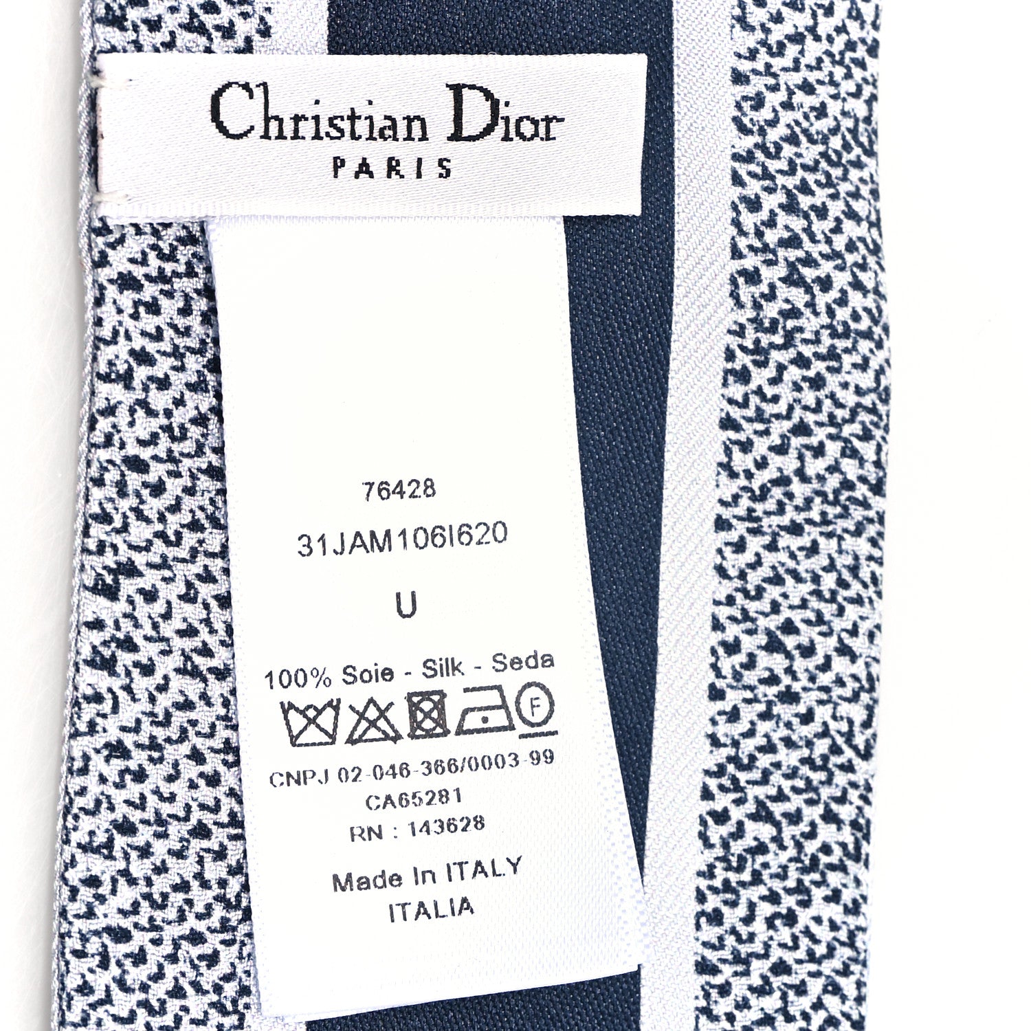 Christian Dior Silk Butterflies Around the World Mitzah Scarf Blue 3 of 3