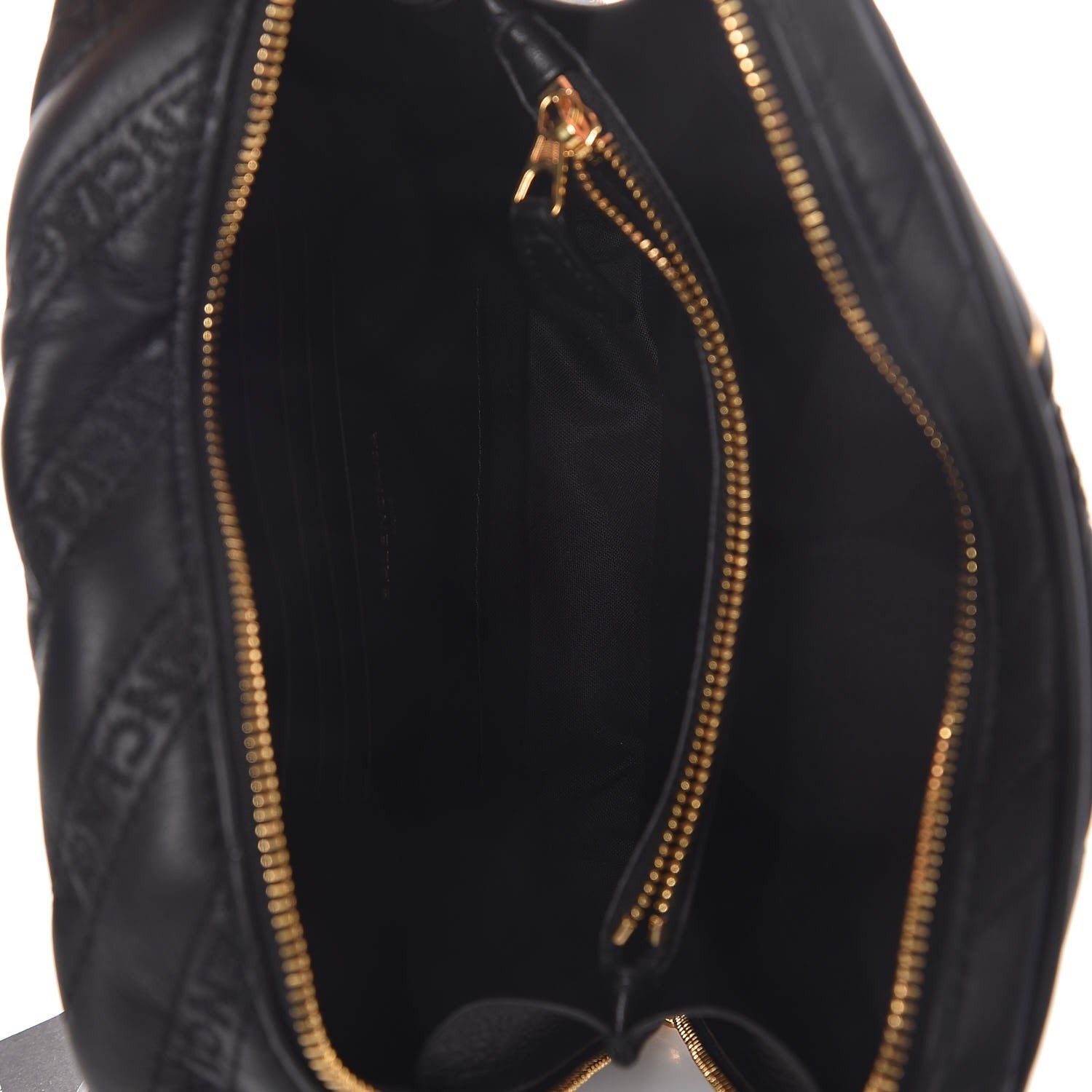 Balenciaga Calfskin Logo Matelasse Chain Strap Blanket Reporter XS Black 5 of 9