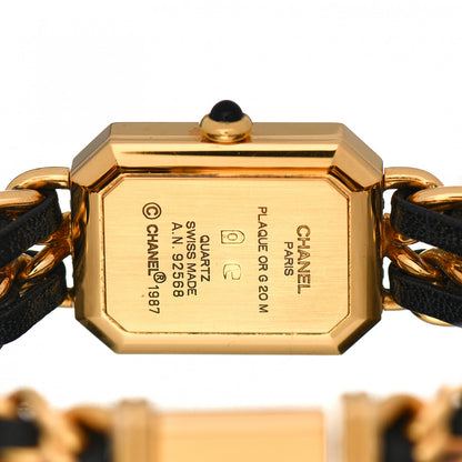Chanel Stainless Steel Lambskin 20mm Chain Premiere Quartz Watch Gold M 4 of 7