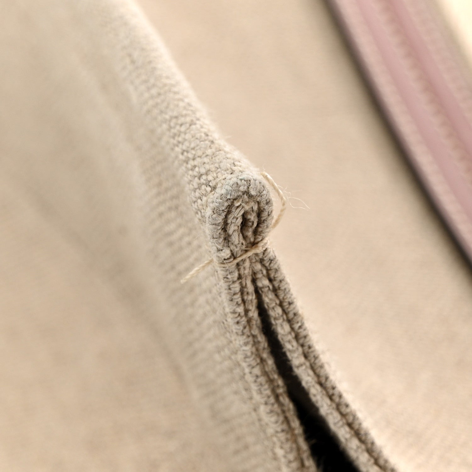 Chloe Linen Calfskin Large Woody Ribbon Tote White Brown 12 of 12