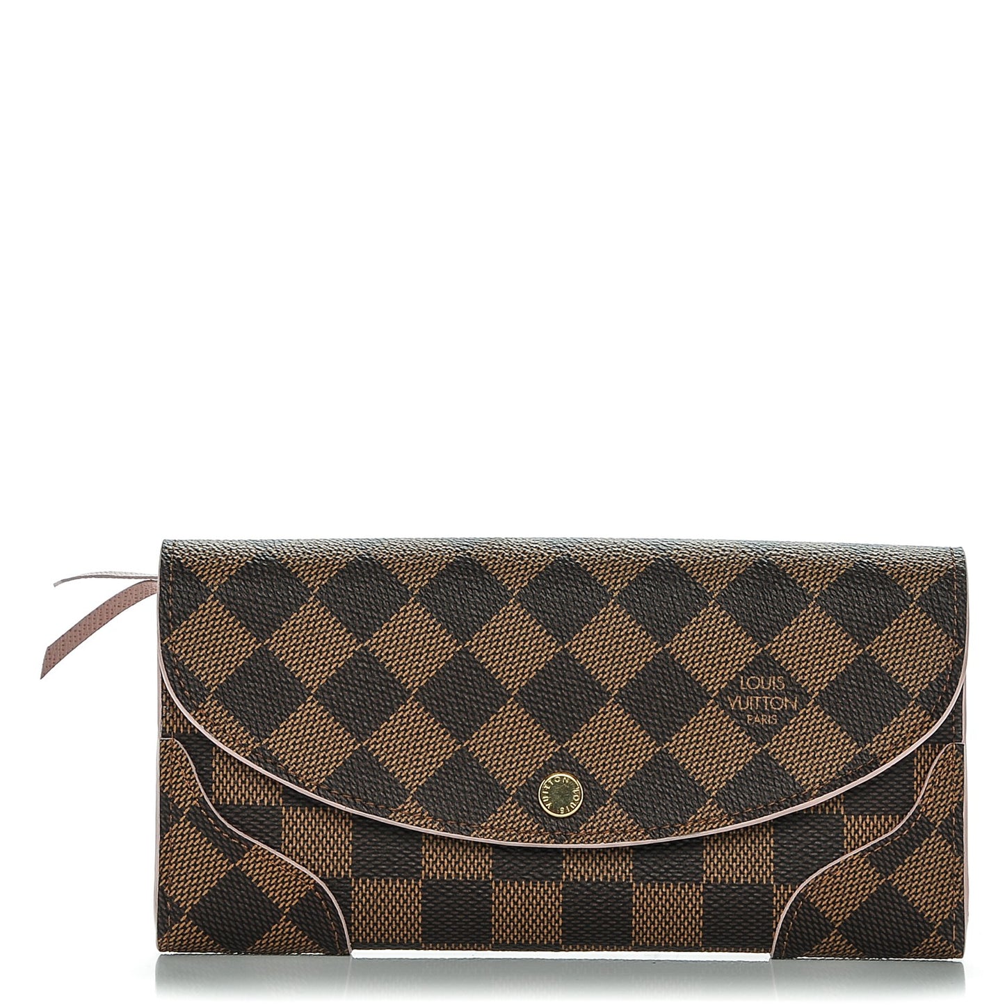 Damier Ebene Caissa Wallet Rose Ballerine