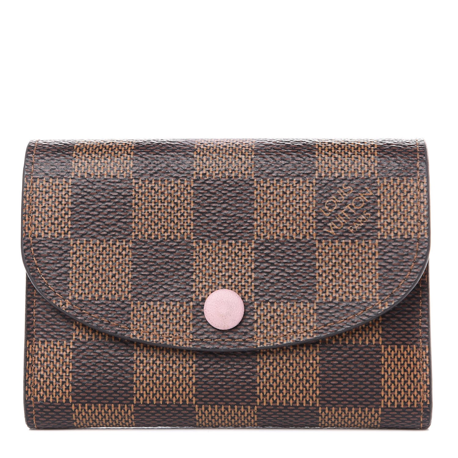 Louis Vuitton Damier Ebene Rosalie Coin Purse Rose Ballerine 1 of 14