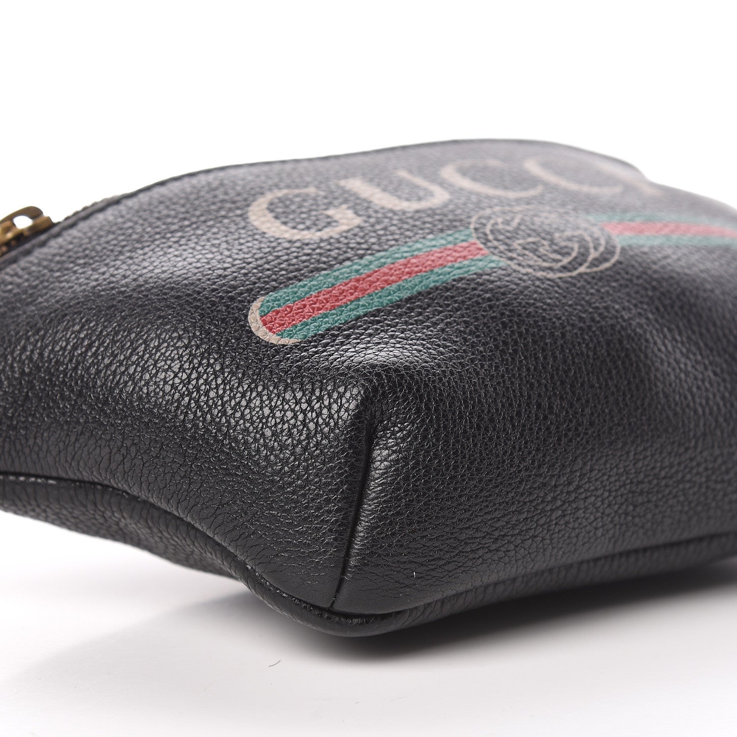 Gucci Grained Calfskin Small Logo Belt Bag Black 8 of 11