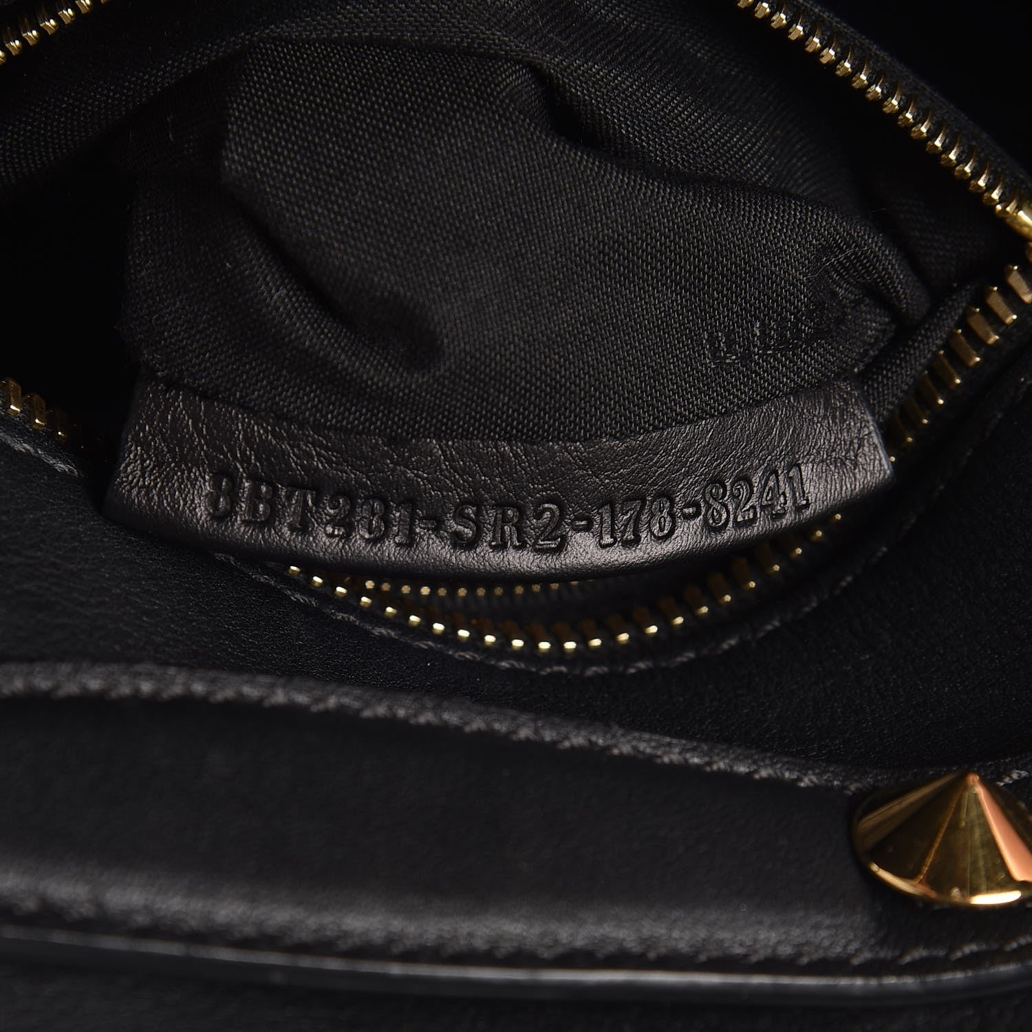Fendi Vitello Dolce Studded Mini Backpack Black 7 of 7