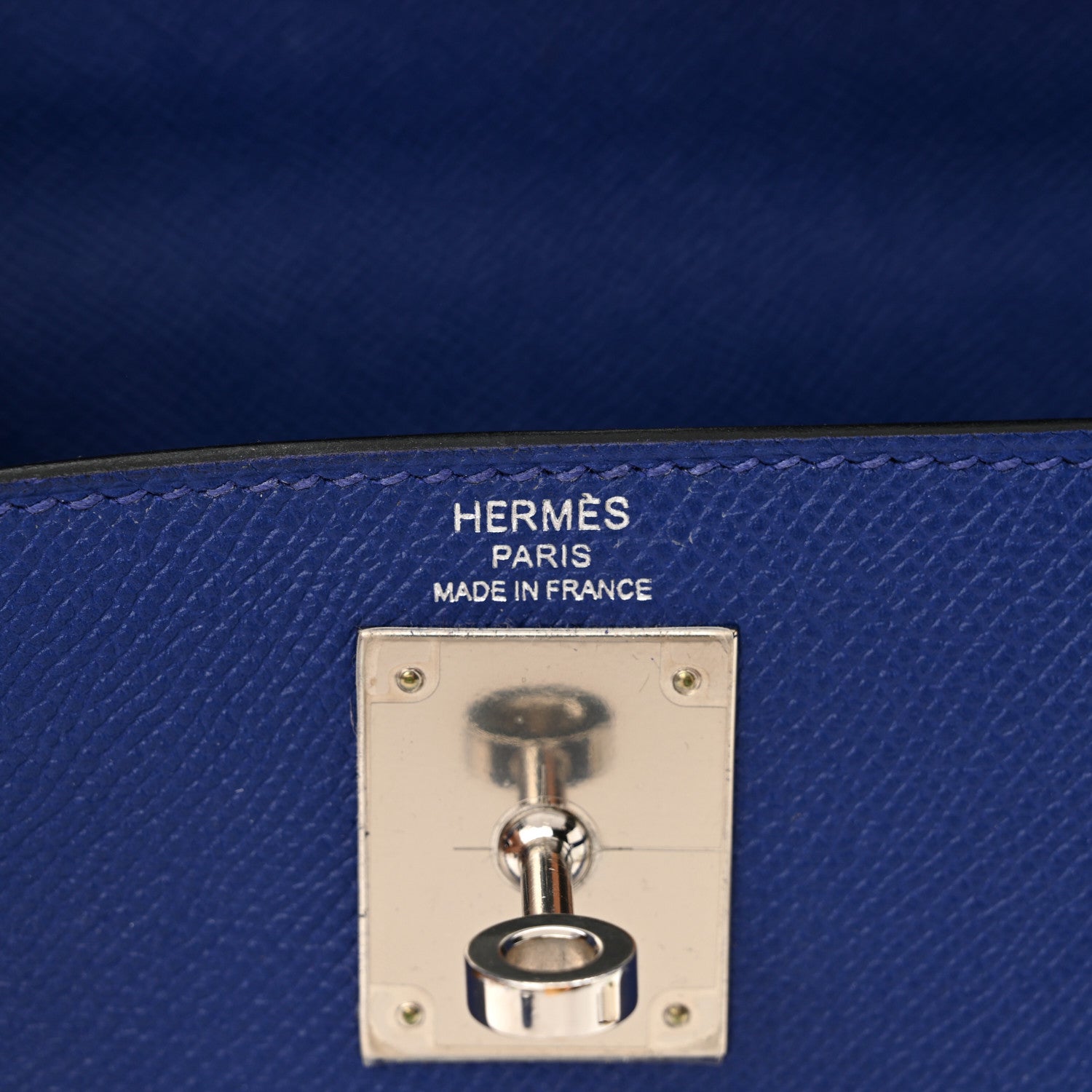 Hermes Epsom Kelly Sellier 28 Bleu Electrique 6 of 12