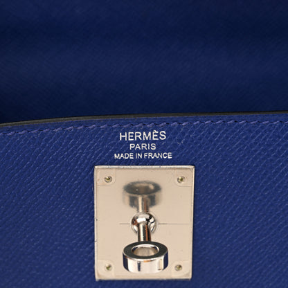 Hermes Epsom Kelly Sellier 28 Bleu Electrique 6 of 12