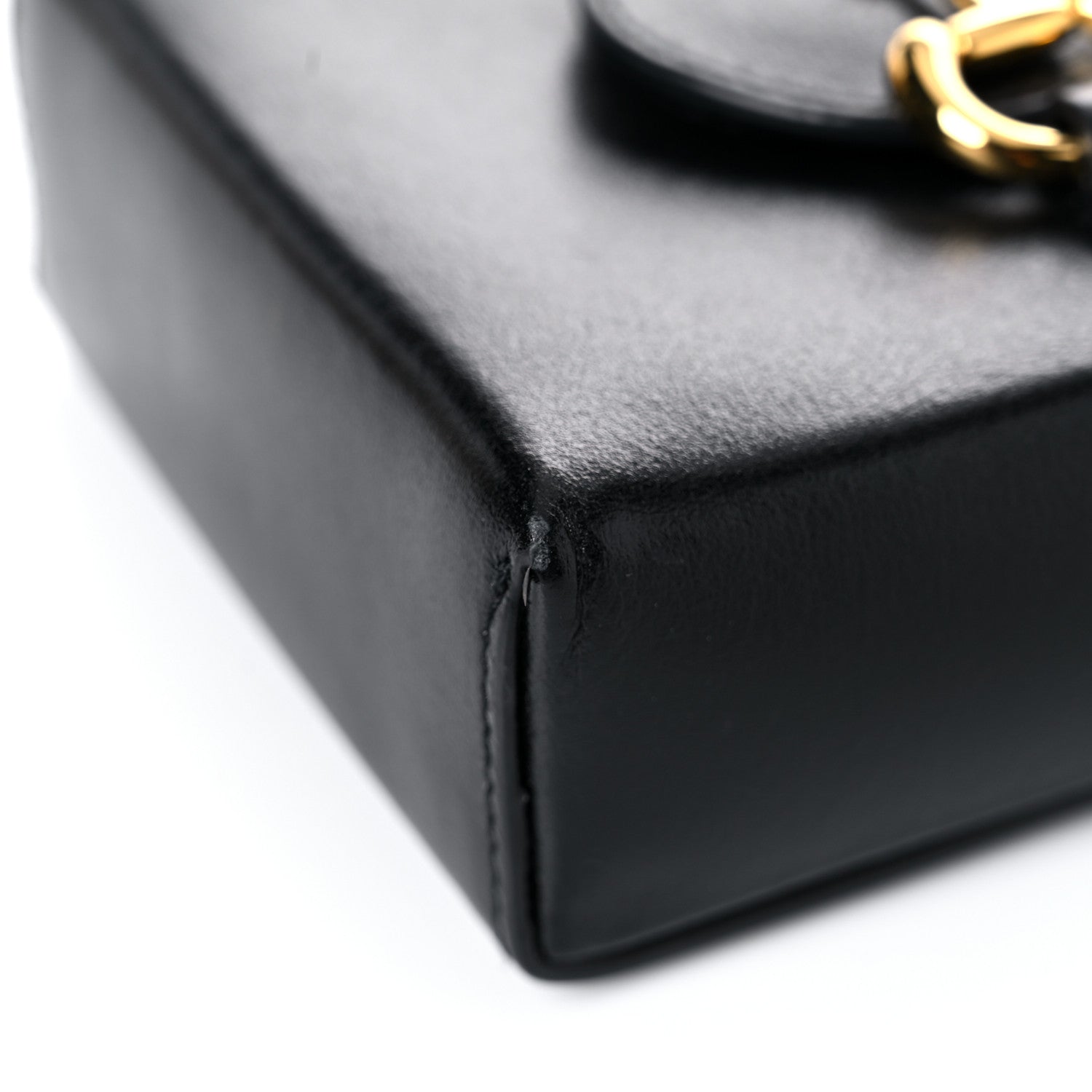 Gucci Boarded Plutone Calfskin Mini Horsebit 1955 Crossbody Bag Black 9 of 19