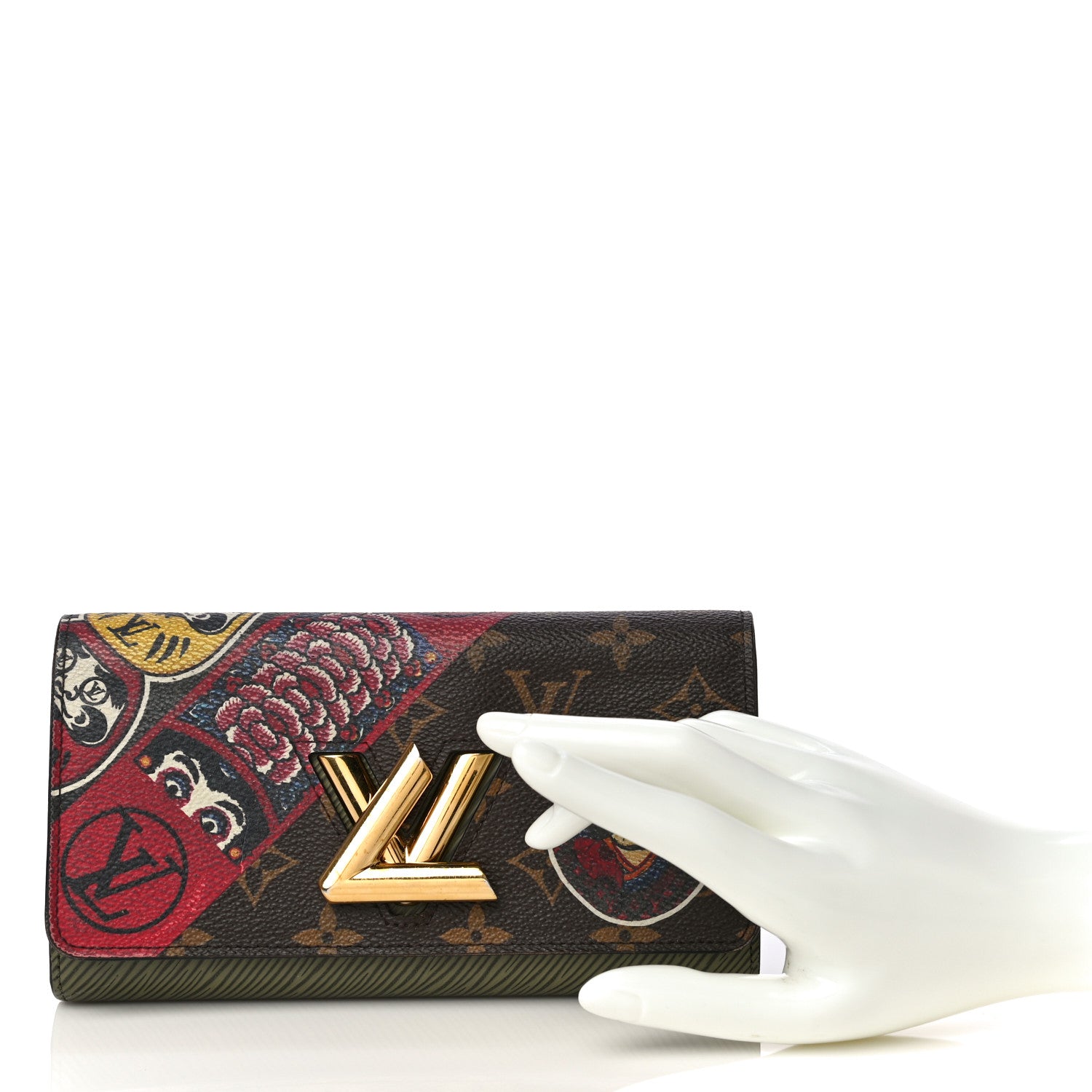 Louis Vuitton Monogram Epi Kabuki Twist Wallet 2 of 13