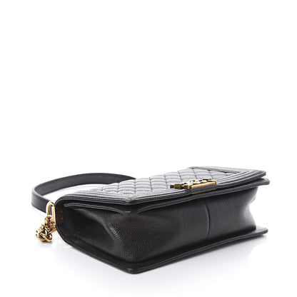 Chanel Caviar Quilted Medium Boy Flap Black 3 of 9