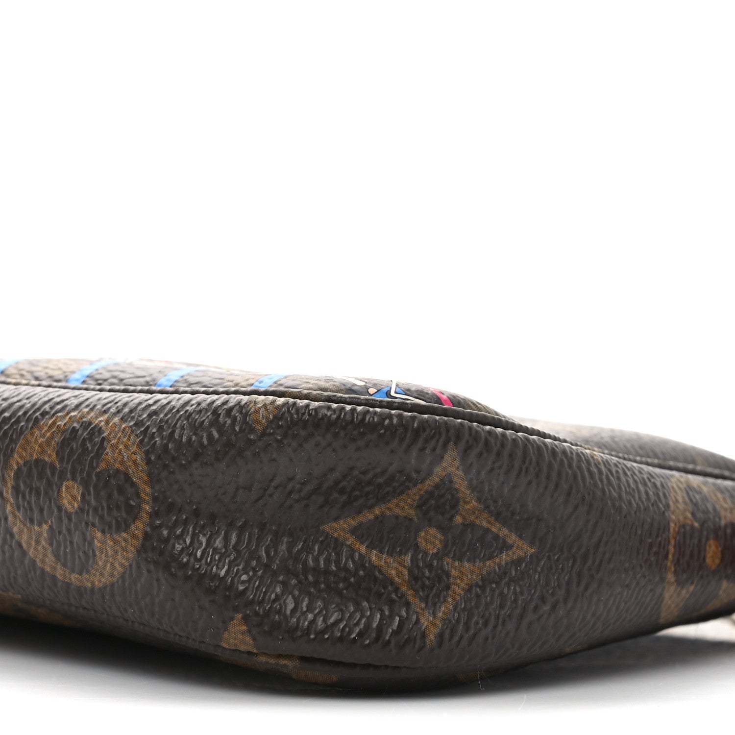 Louis Vuitton Monogram 2020 Christmas Animation Roller Coaster Mini Pochette Accessories Pivoine 10 of 11