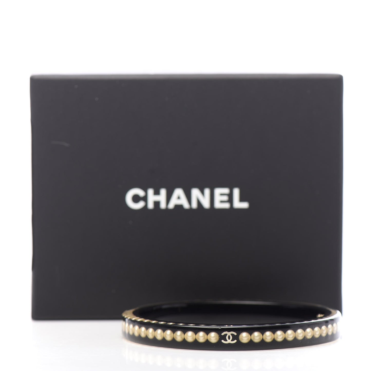 Resin Pearl CC Bangle Black
