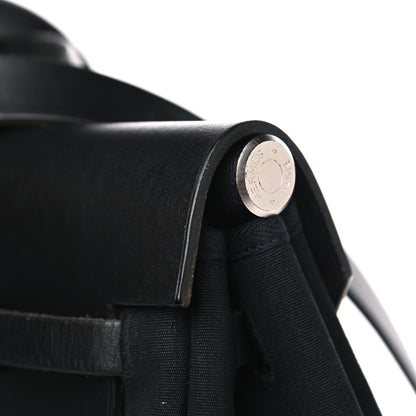 Hermes Toile Vache Calfskin Herbag 39 MM Black 15 of 19