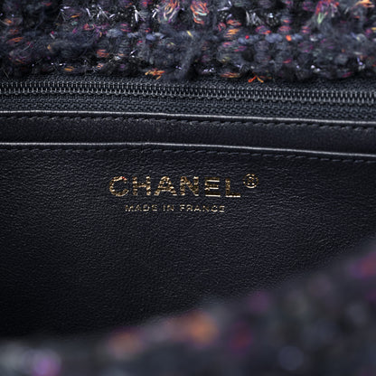 Chanel Tweed Medium Single Flap Navy Multicolor 6 of 9