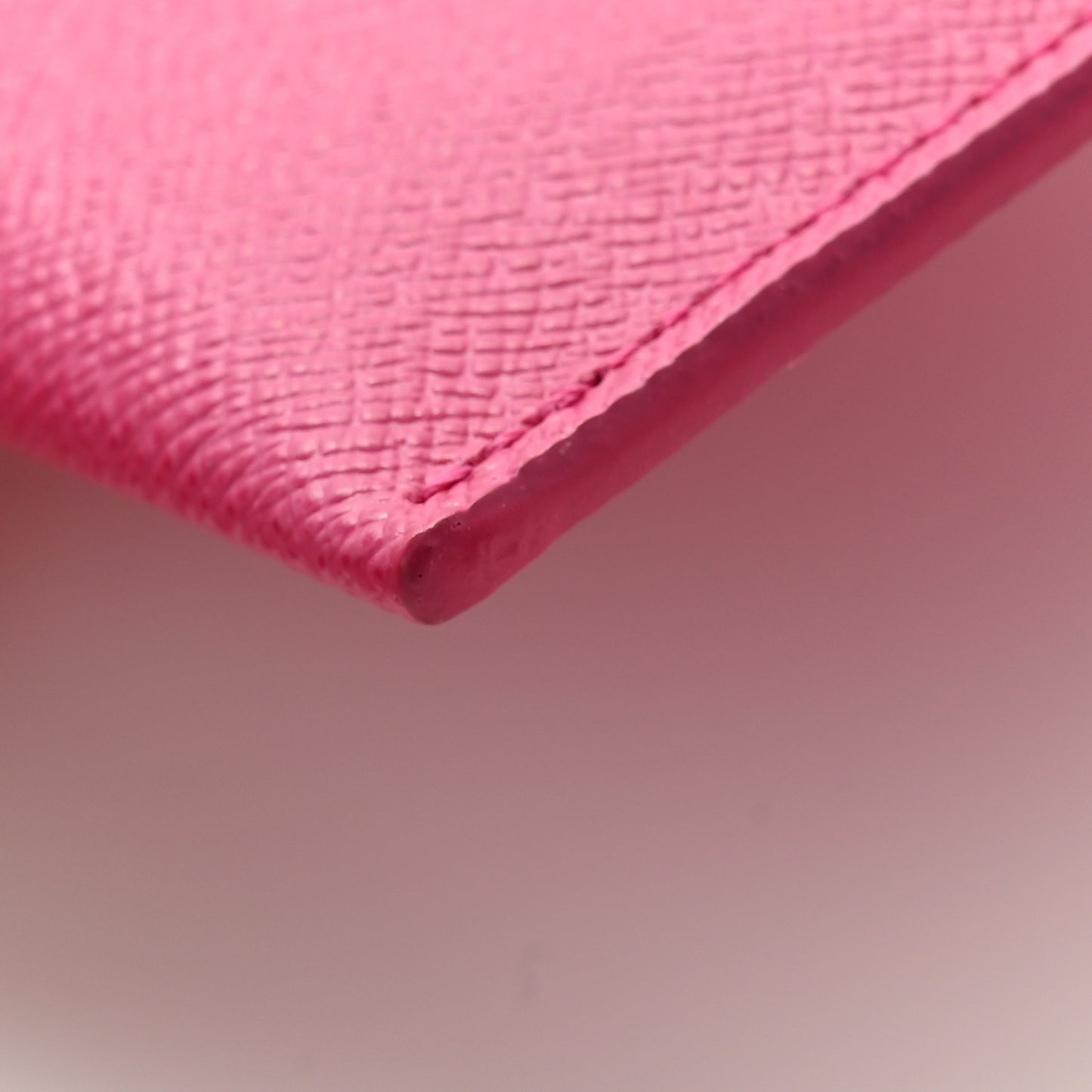 Calfskin Felicie Card Holder Insert Hot Pink