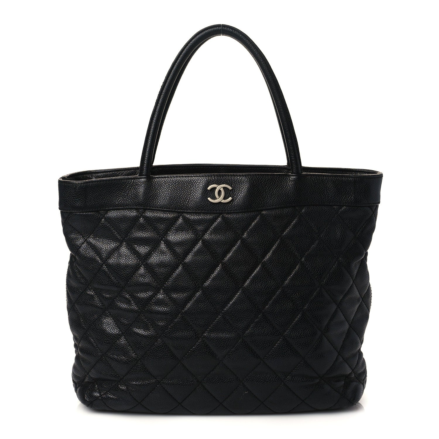 Chanel Caviar Quilted CC Shopping Tote Black 1 of 8