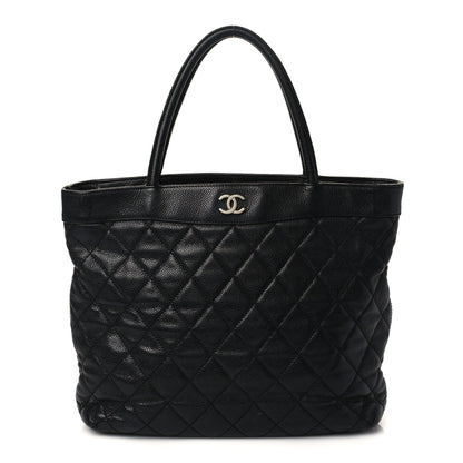 Chanel Caviar Quilted CC Shopping Tote Black 1 of 8