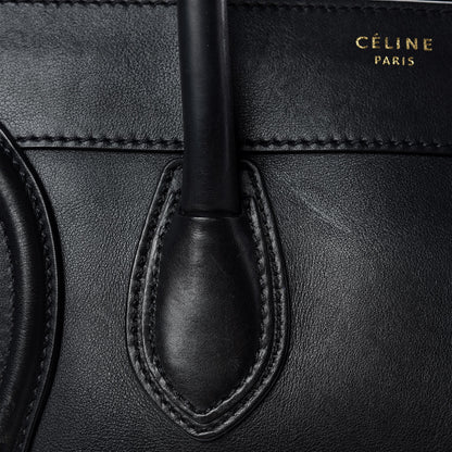Celine Smooth Calfskin Mini Luggage Black 12 of 30