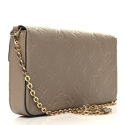 Louis Vuitton Empreinte Pochette Felicie Chain Wallet Tourterelle 4 of 13